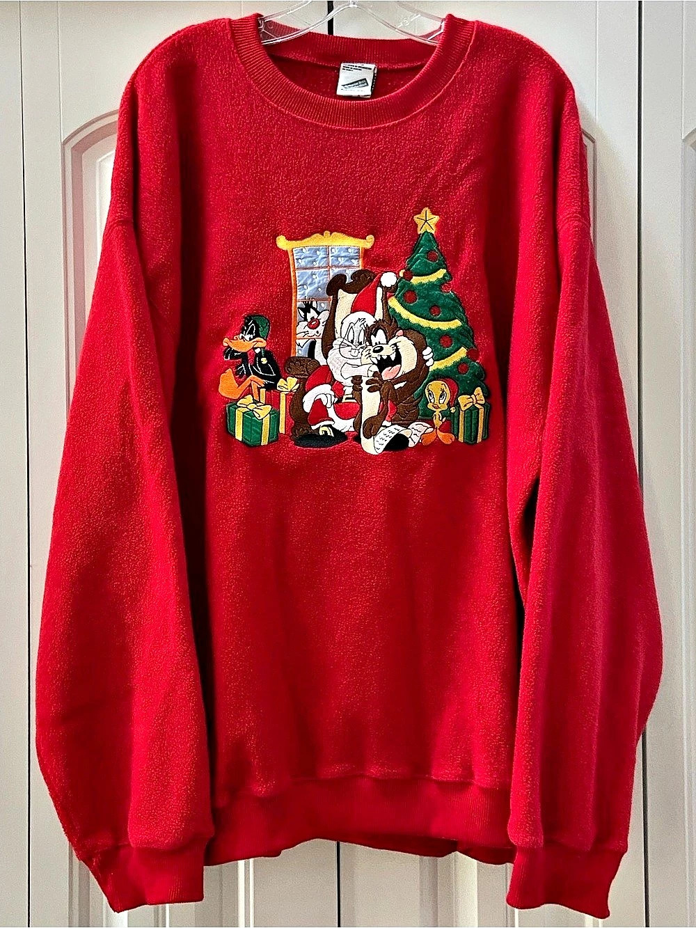 Warner Bros. Studio Store Looney Tunes Christmas Characters Embroidered